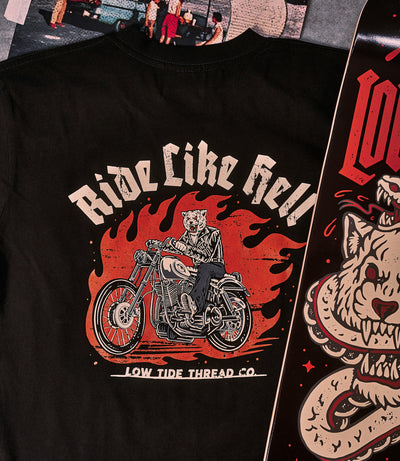 Ride Like Hell - '86 Premium LS Tee
