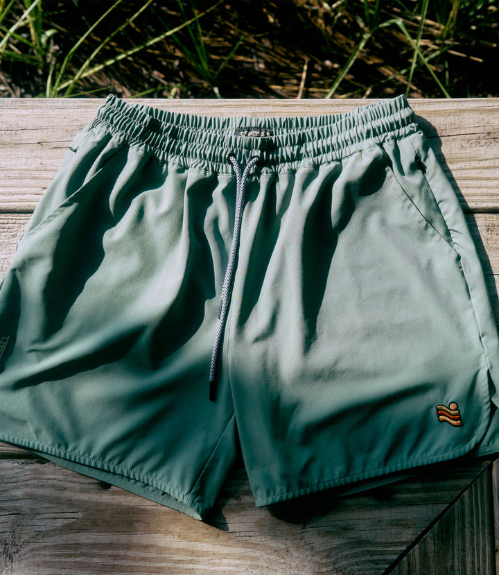 Trailcoast Rip Tide Trunks - Aspen Green