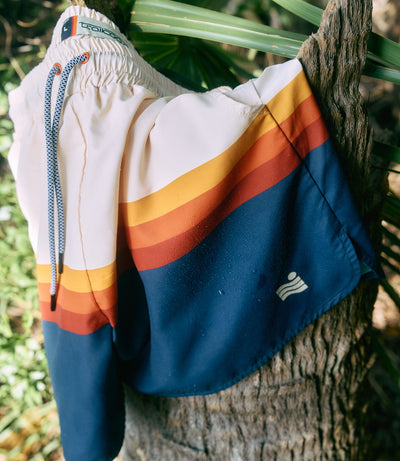 Trailcoast Volley Trunks - Retro Stripes