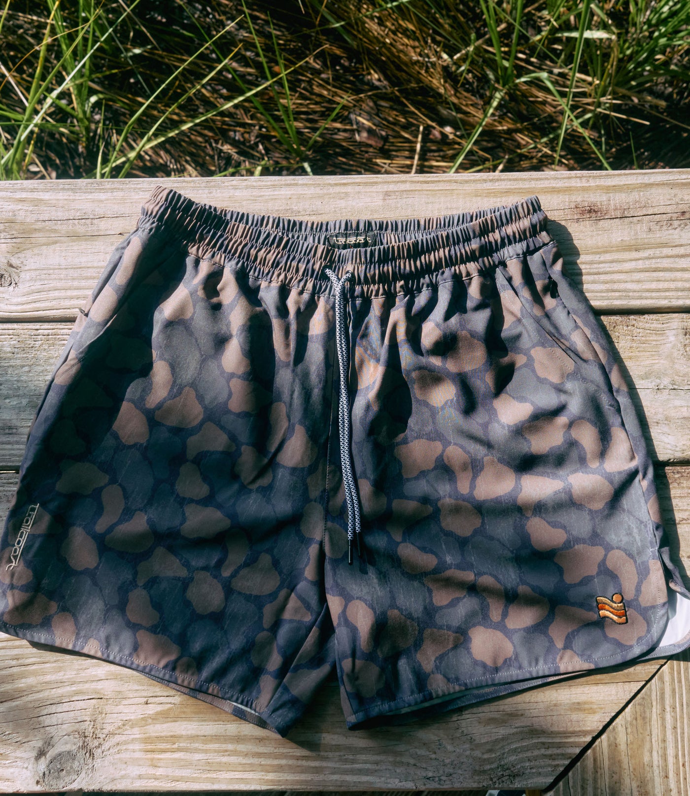 Trailcoast Rip Tide Trunks - Washed Camouflage Pattern