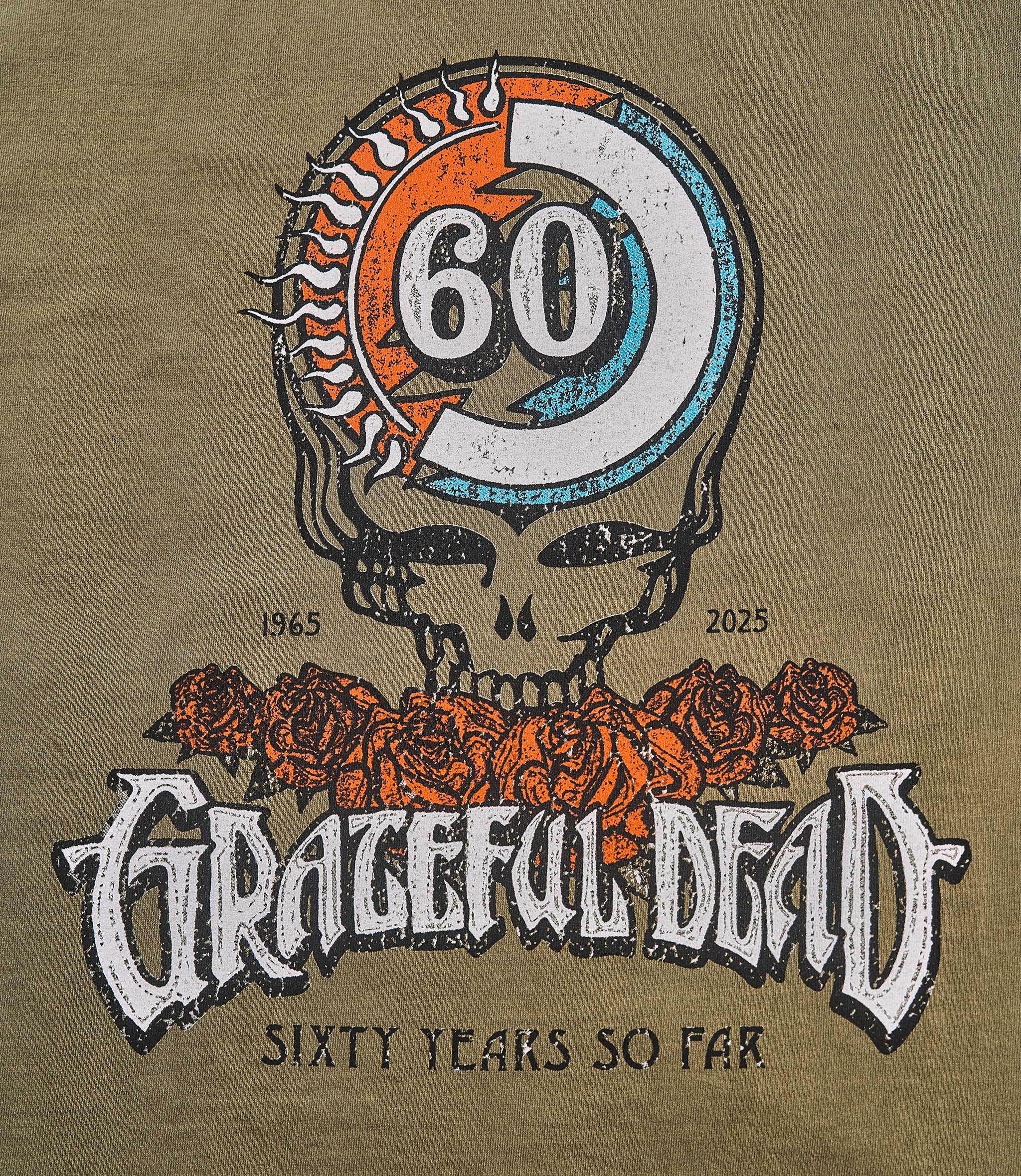 Grateful Dead 60 Years So Far Vintage Tee (60th Anniversary