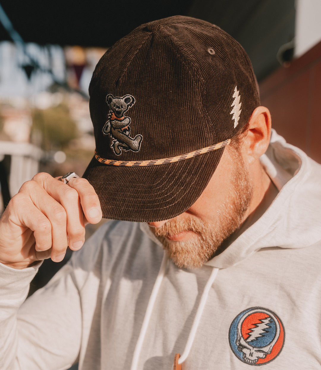 Grateful Dead Dancing Bear Corduroy Snapback (60th Anniversary Edition)