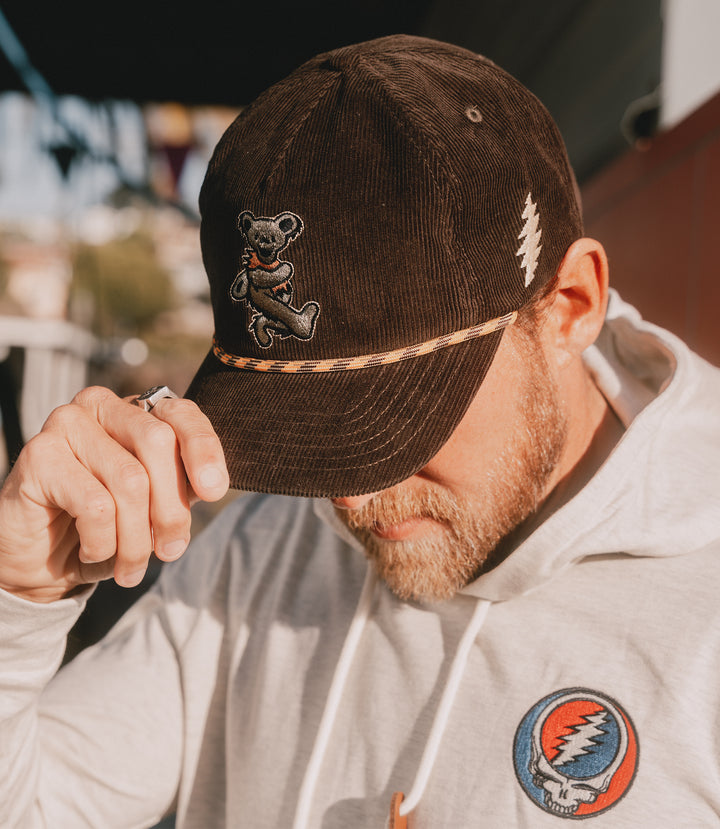 Grateful Dead Dancing Bear Corduroy Snapback (60th Anniversary Edition)