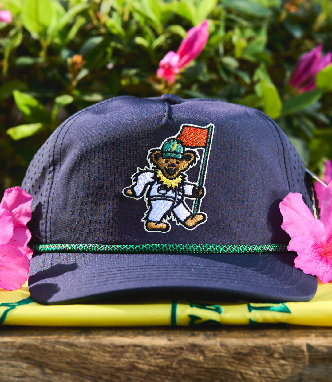 thumbnail image 2 of Grateful Dead Dancing Bear 47 Brand Masters Hat Green Trawler SnapBack One Size Unisex Adult 2 of 5