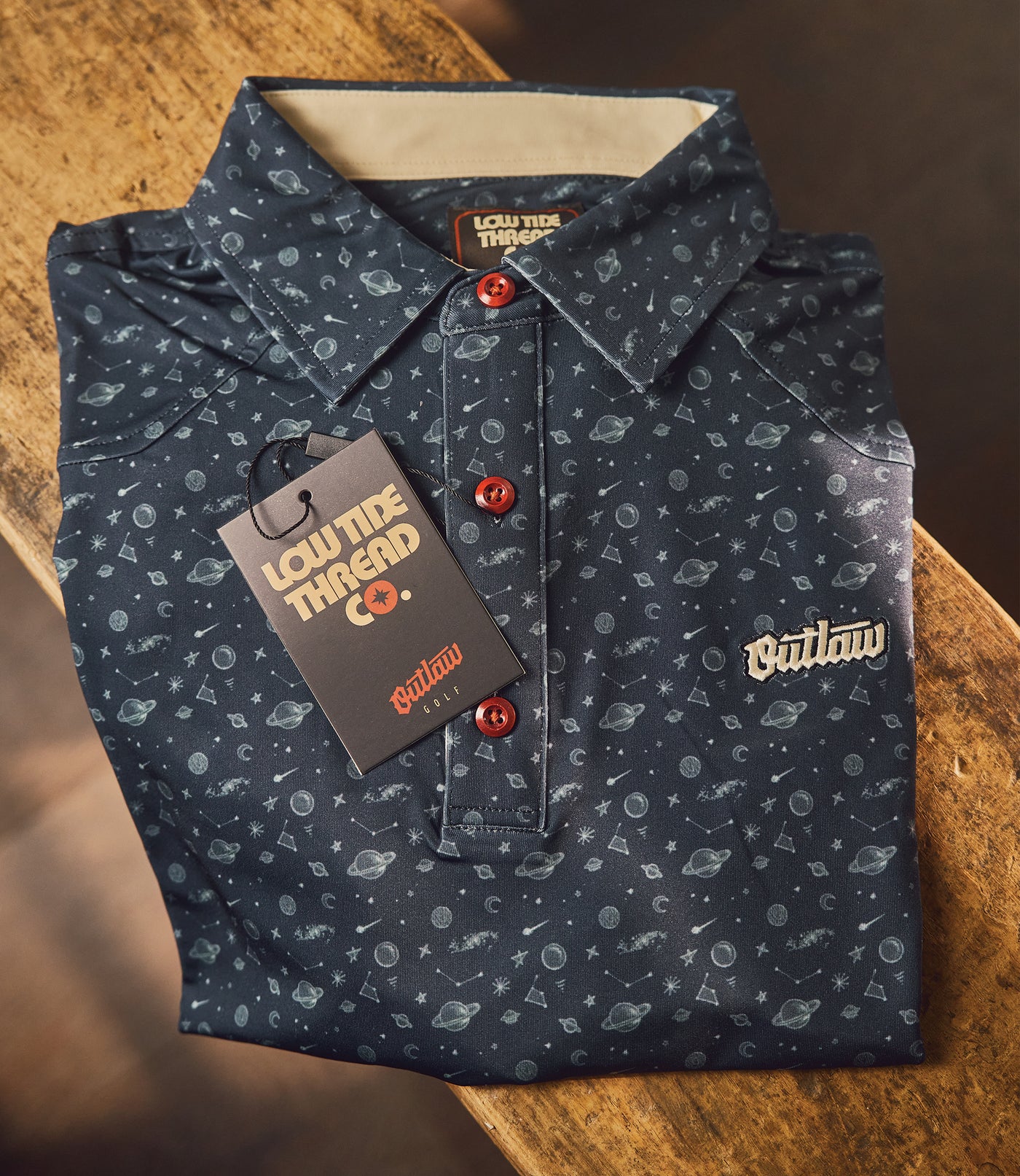 Outlaw TOUR Polo - Cosmos Pattern