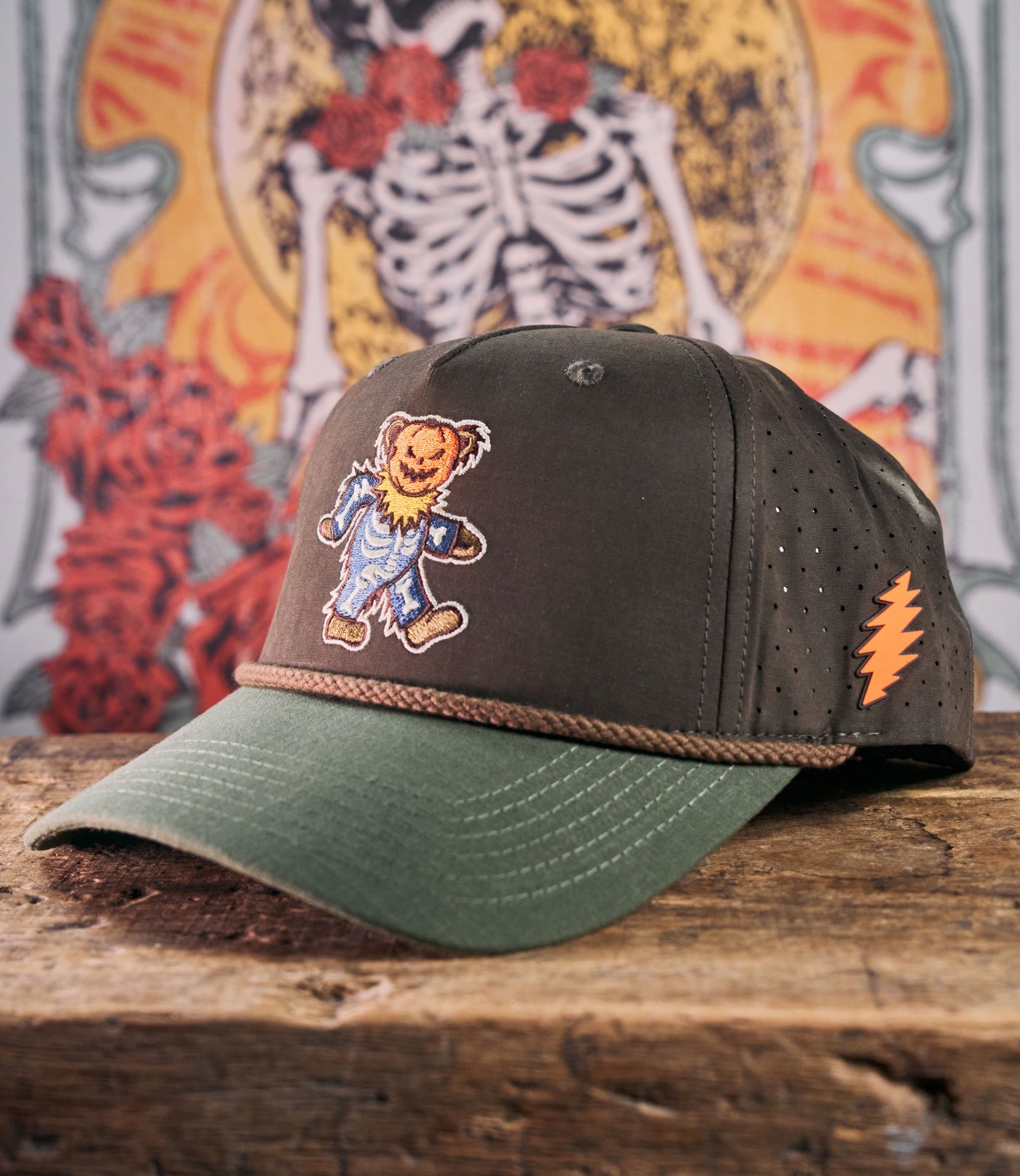 Grateful Dead Halloween Bear Jamridge Snapback - Dark (60th Anniversary Edition)