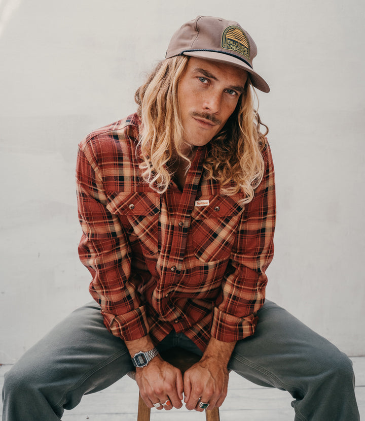 Trailcoast Bradley Flannel - Ember Plaid