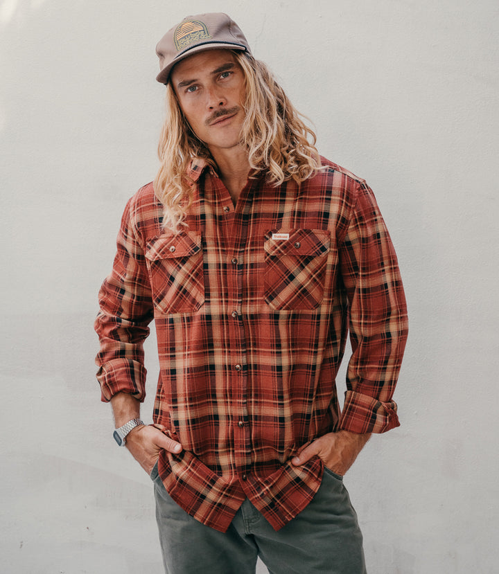 Trailcoast Bradley Flannel - Ember Plaid