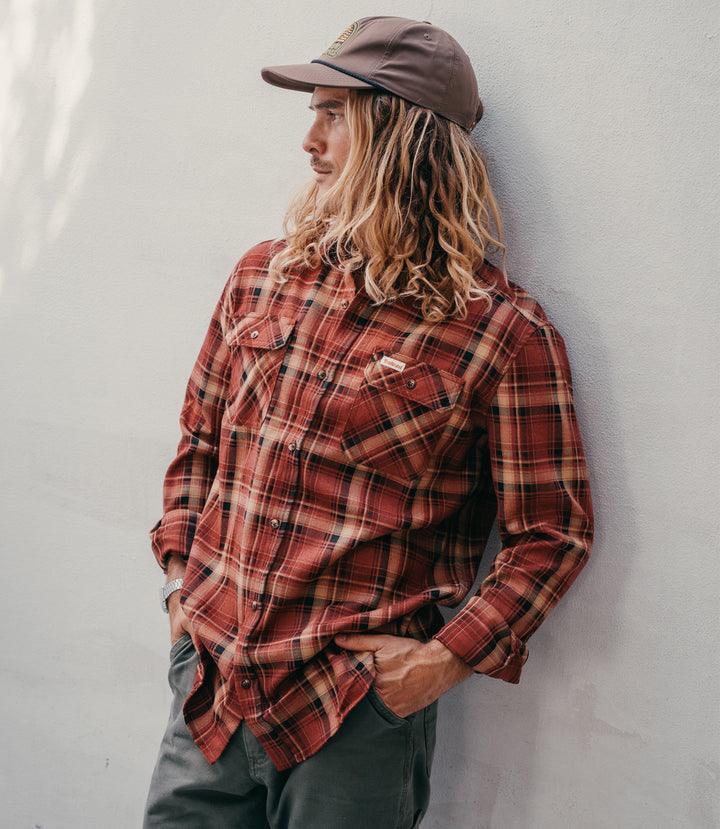 Trailcoast Bradley Flannel - Ember Plaid