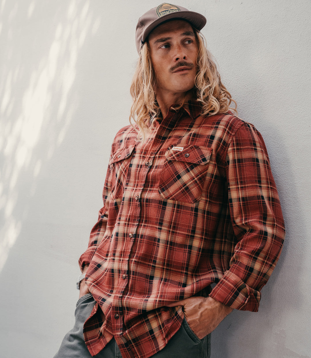 Trailcoast Bradley Flannel - Ember Plaid