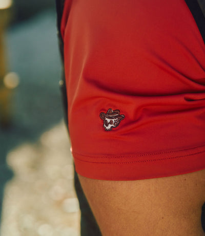 Outlaw TOUR Polo V2 - Georgia Red & Black
