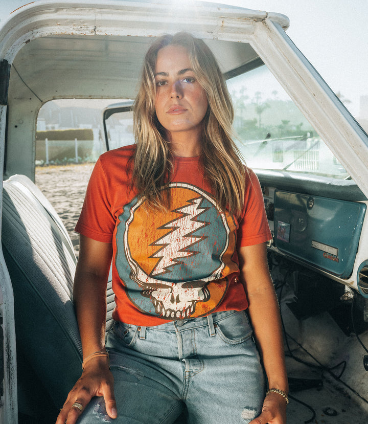 Grateful Dead Amber Steal Your Face Tee