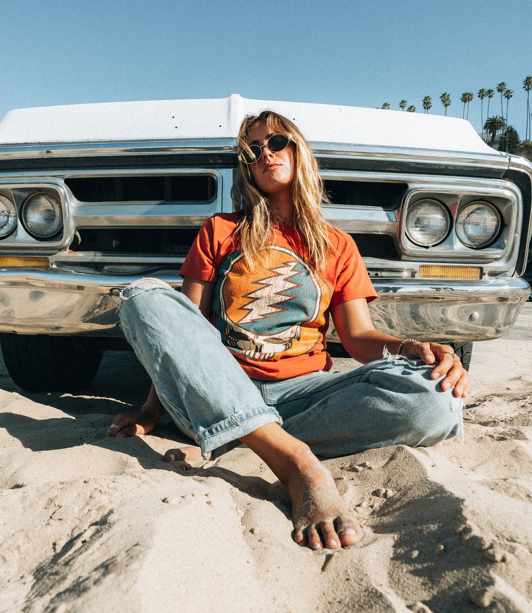 Grateful Dead Amber Steal Your Face Tee