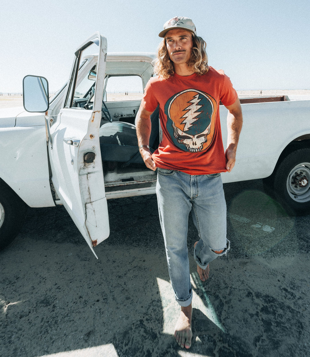 Grateful Dead Amber Steal Your Face Tee