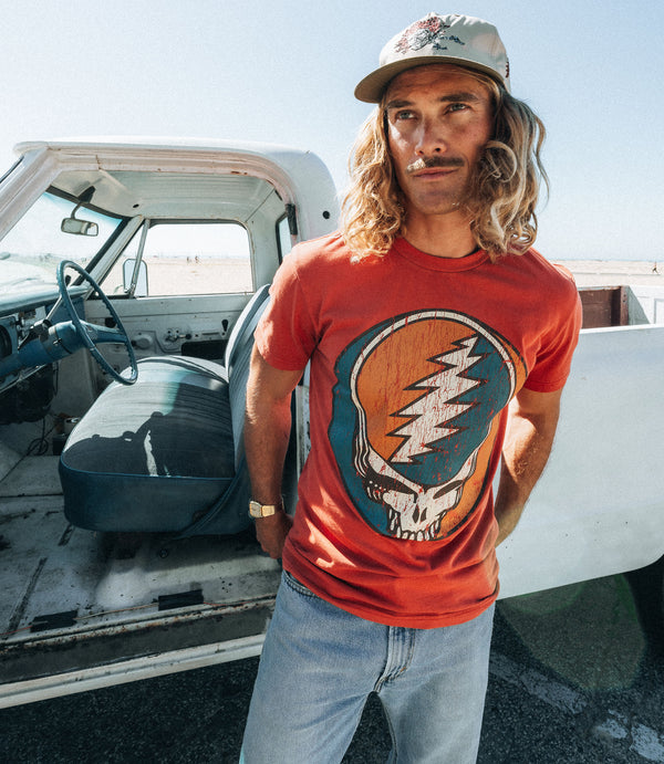 Grateful Dead Amber Steal Your Face Tee
