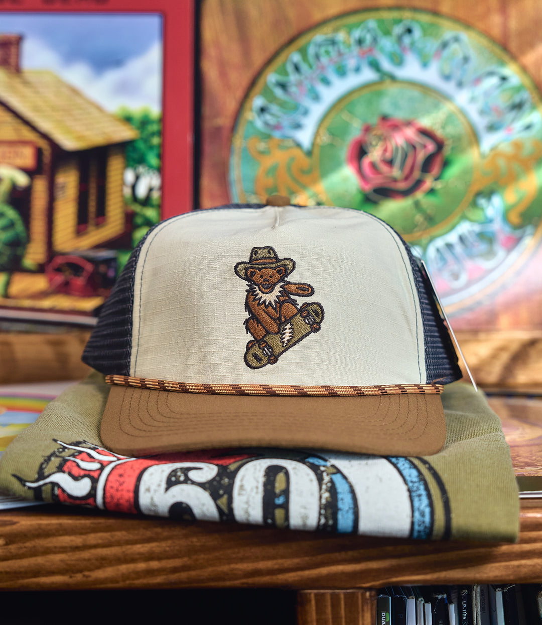 Grateful Dead Skater Bear Ripstop Trucker Snapback (60th Anniversary Edition)