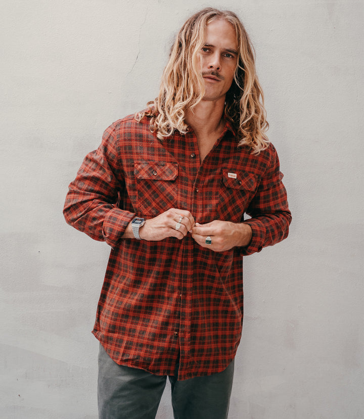 Trailcoast Bradley Flannel - Holiday Red Plaid