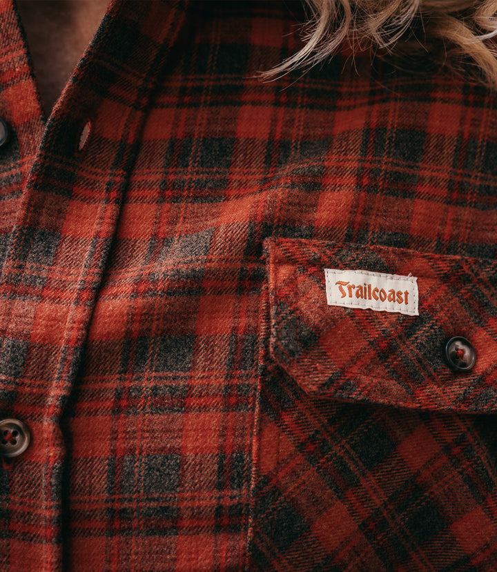 Trailcoast Bradley Flannel - Holiday Red Plaid
