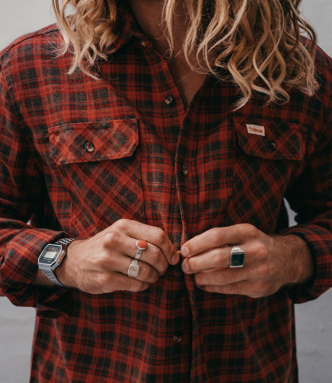 Trailcoast Bradley Flannel - Holiday Red Plaid