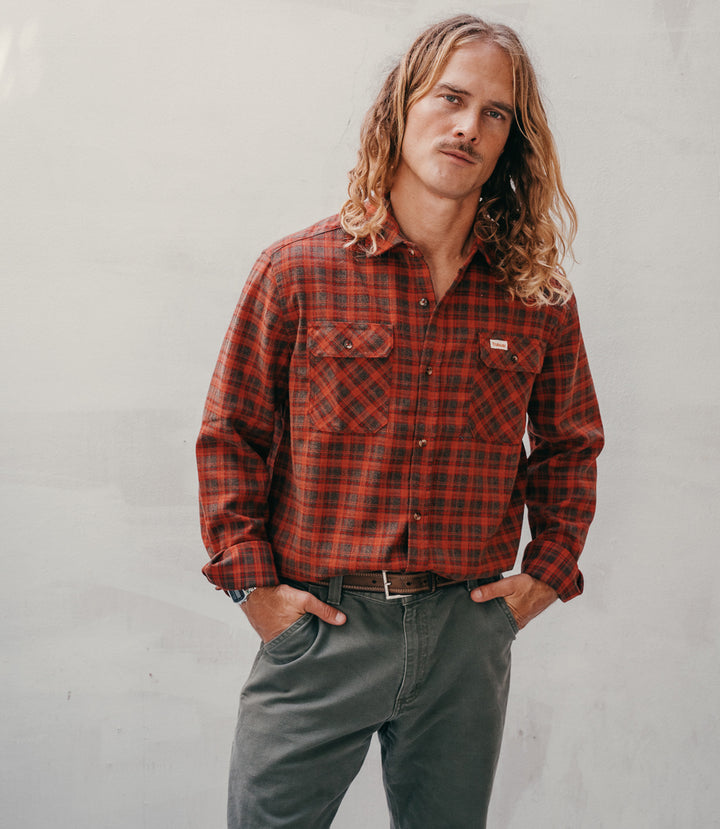 Trailcoast Bradley Flannel - Holiday Red Plaid