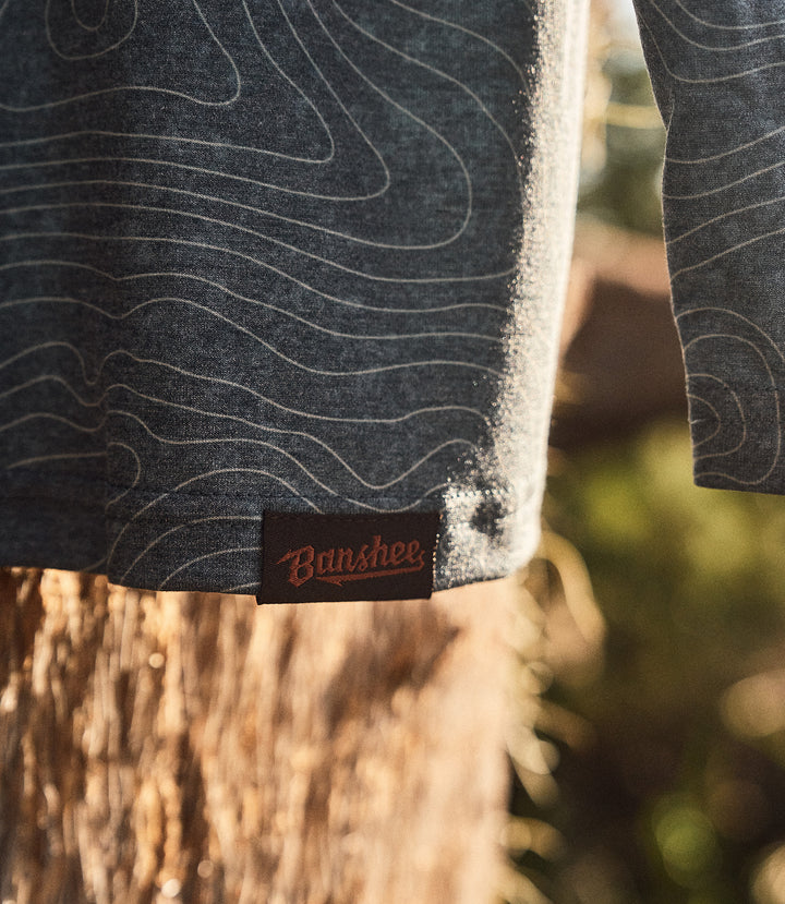 Banshee Coast Break UPF Pullover - Atlantic Topo