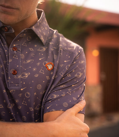 Outlaw Tour Polo - Mauve Cosmos Pattern