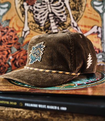 Grateful Dead Rose Bolt Corduroy Snapback