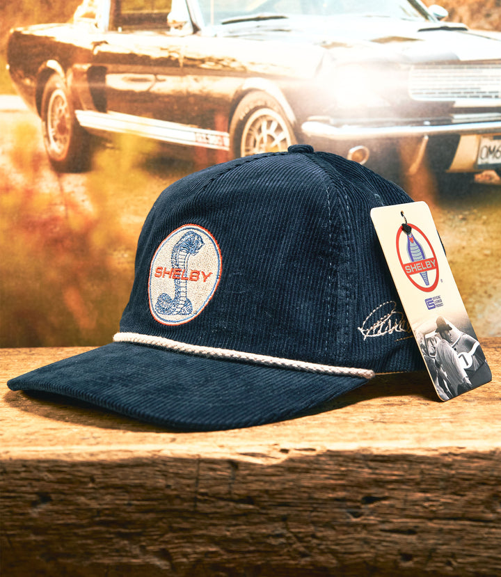 Shelby Snake Logo Corduroy Snapback