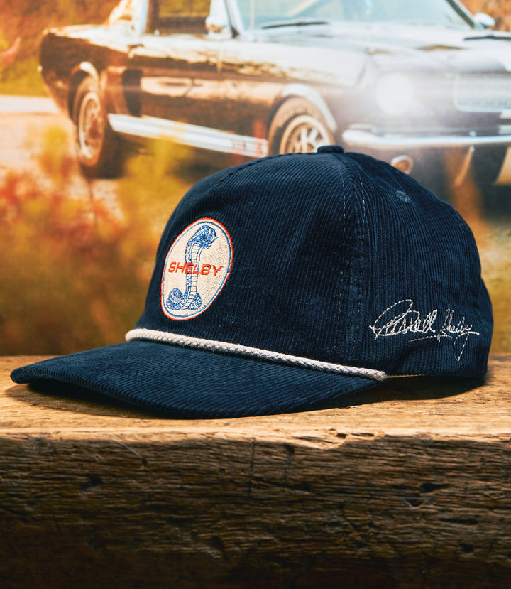 Shelby Snake Logo Corduroy Snapback