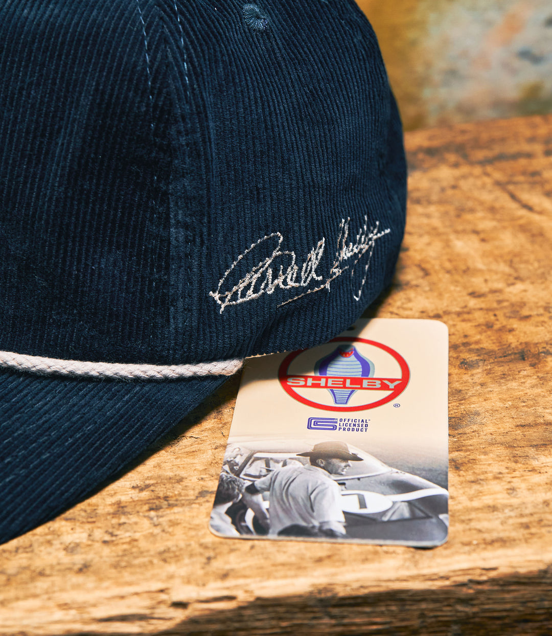 Shelby Snake Logo Corduroy Snapback