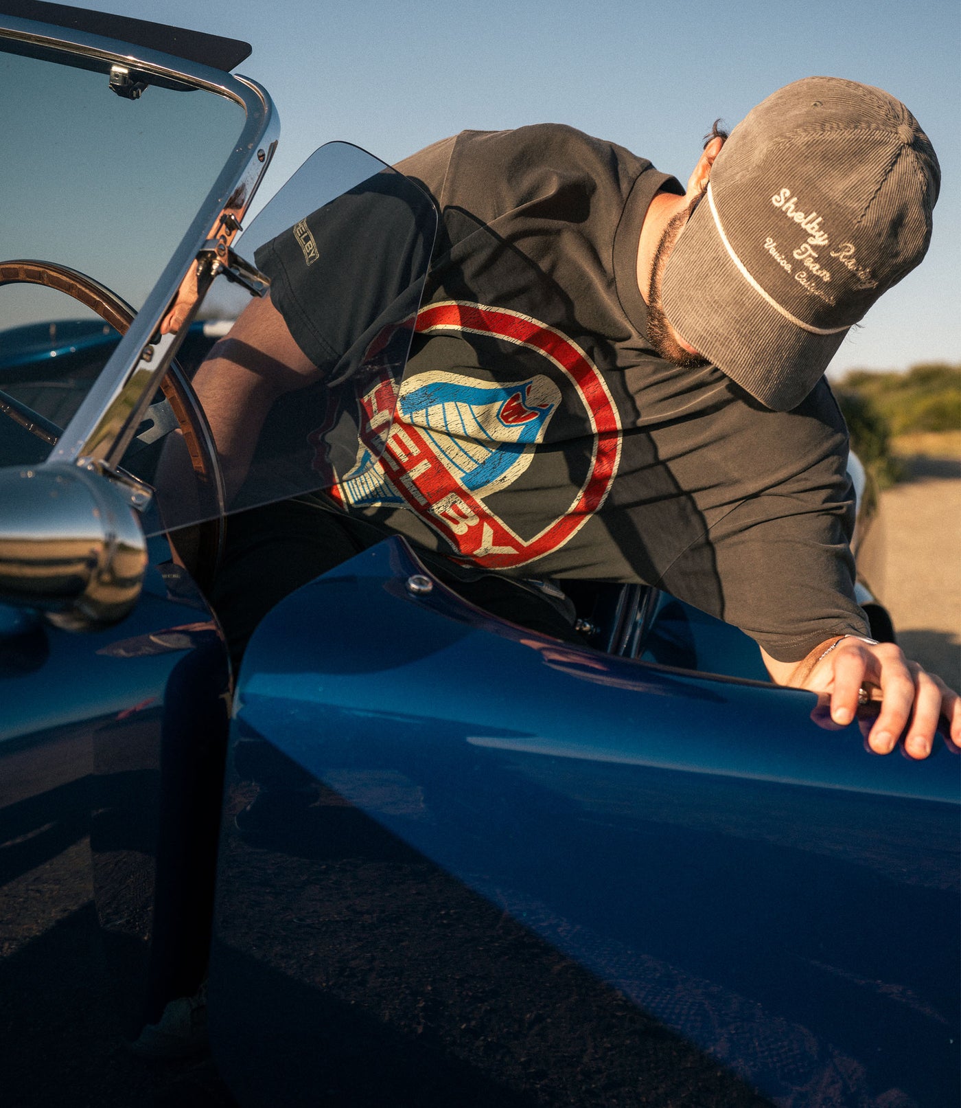 Shelby Racing Team Chain Stitched Corduroy Snapback
