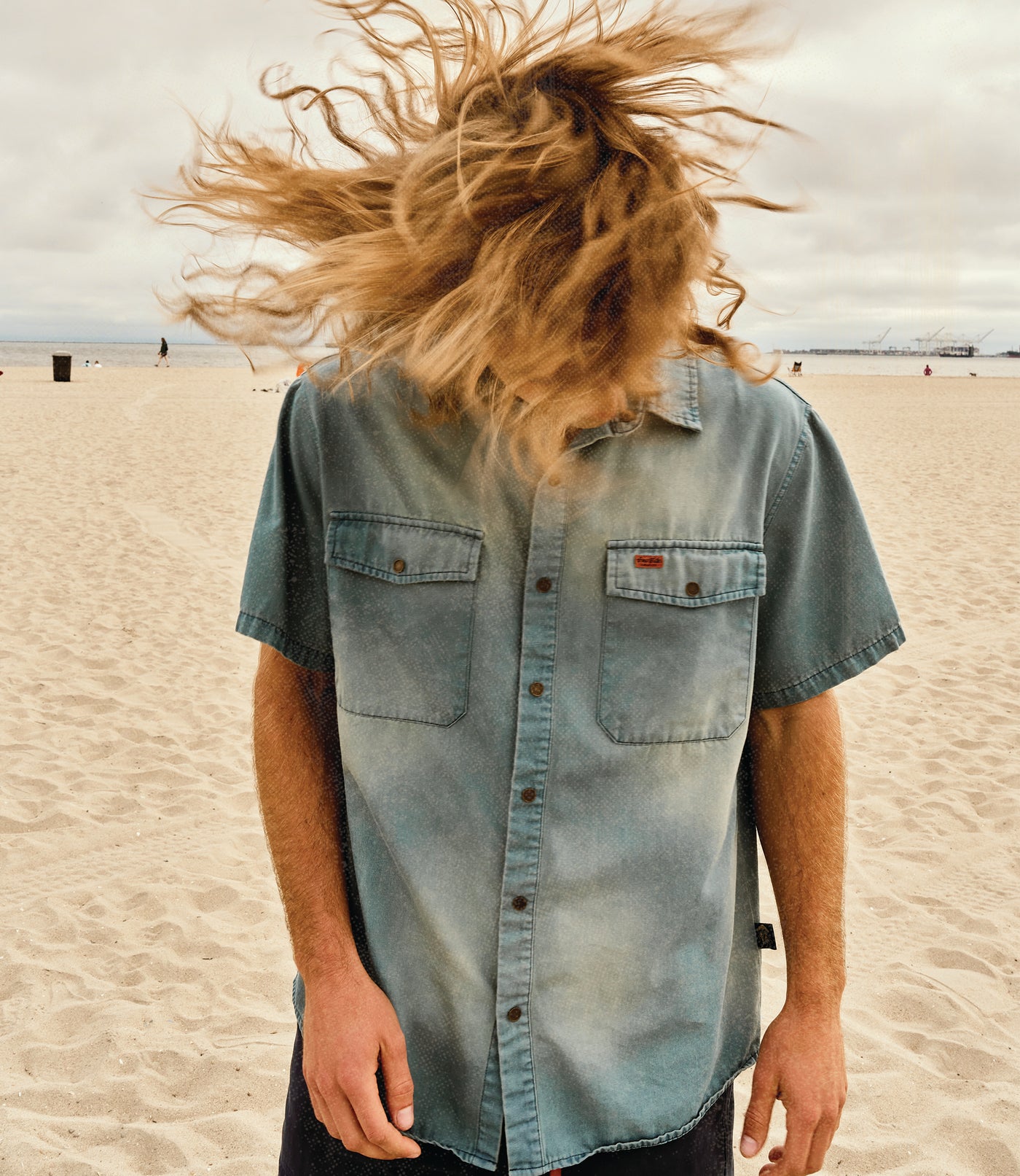 Astral Washed Denim Snap Shirt