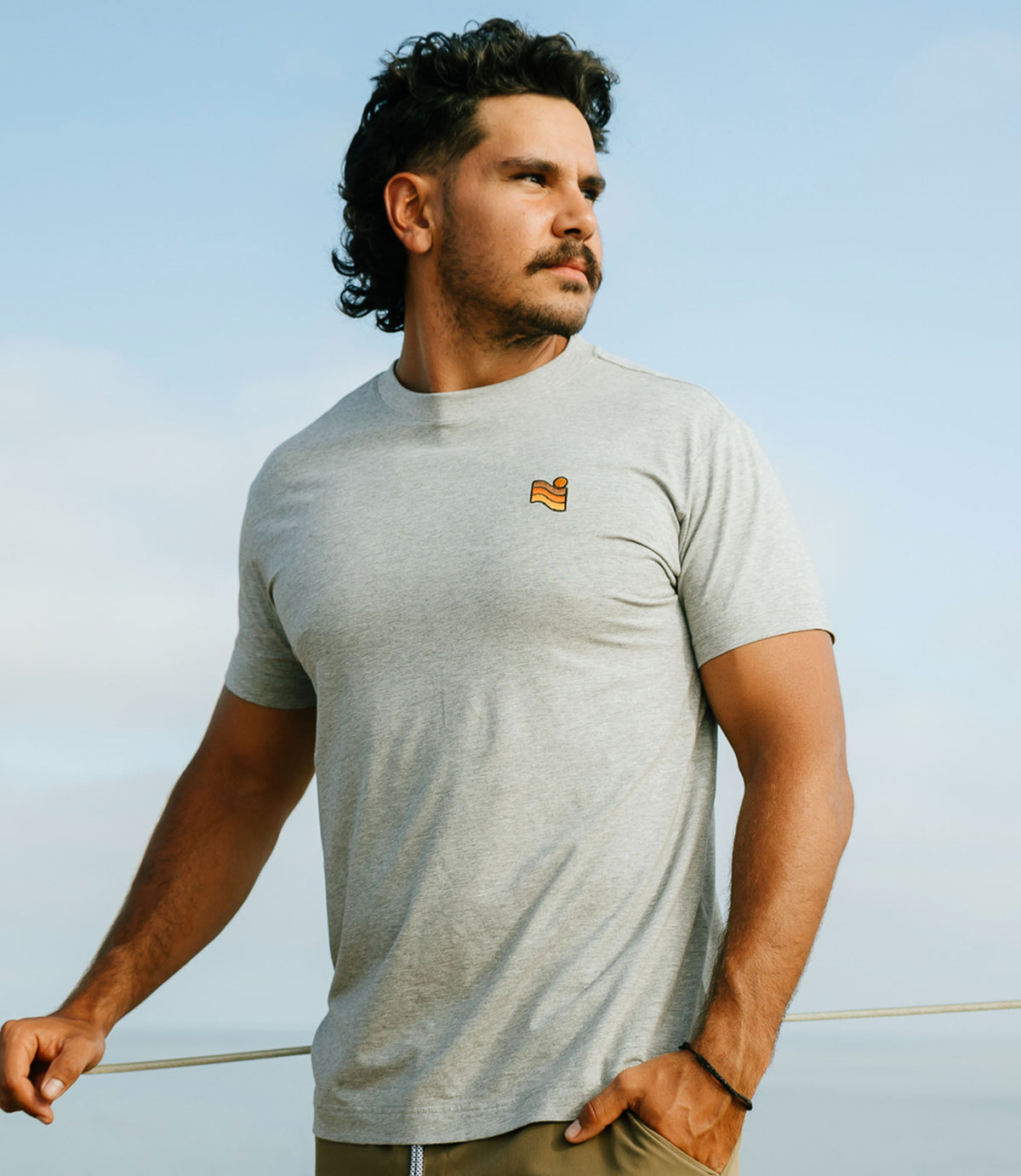 Trailcoast Performance Tee - Athletic Grey