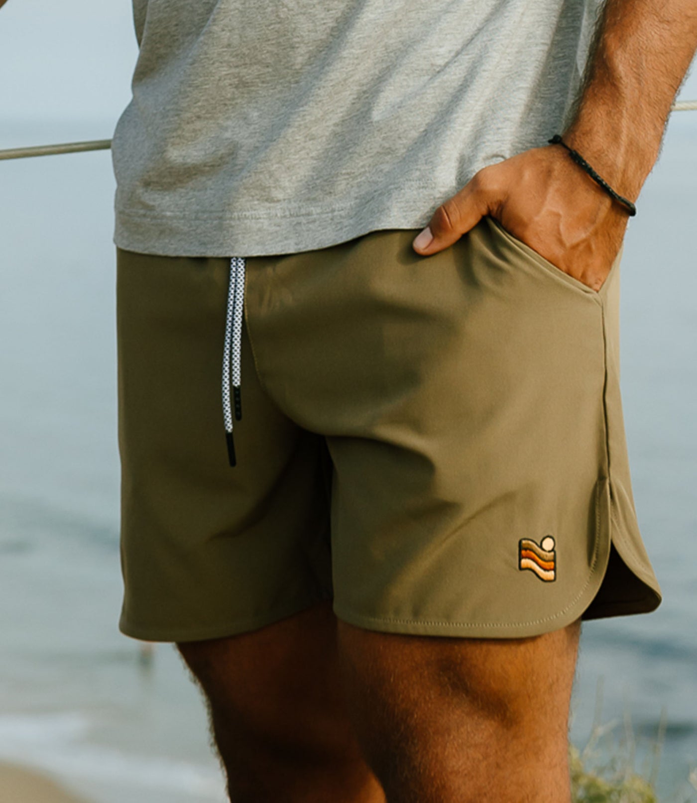 Trailcoast Rip Tide Trunks - Ridge Olive