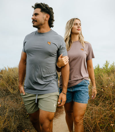 Trailcoast performance Tee -  Smoked Pearl