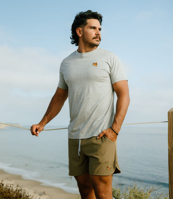 Trailcoast Performance Tee - Athletic Grey