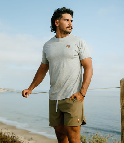 Trailcoast Performance Tee - Athletic Grey