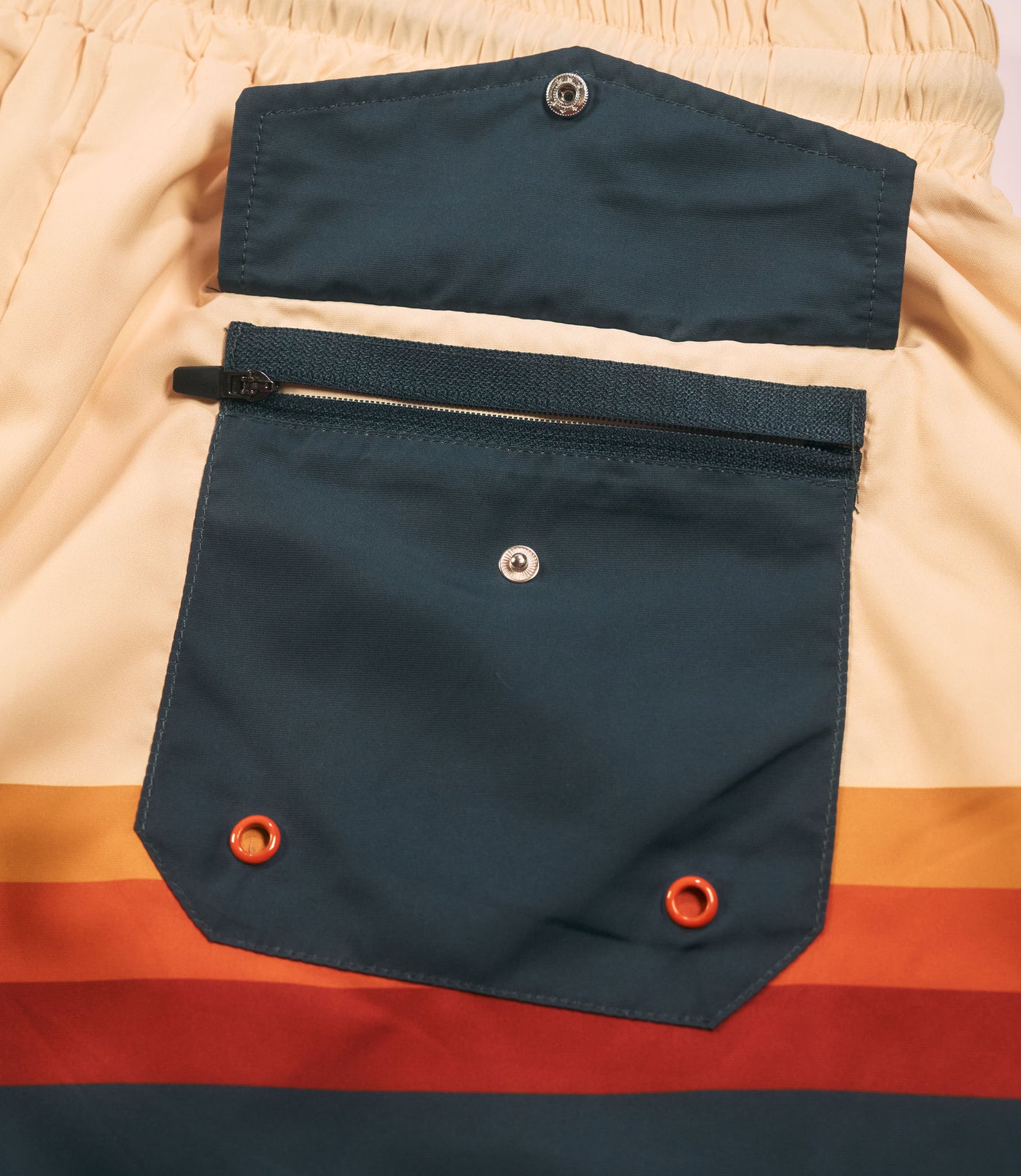 Trailcoast Volley Trunks - Retro Stripes