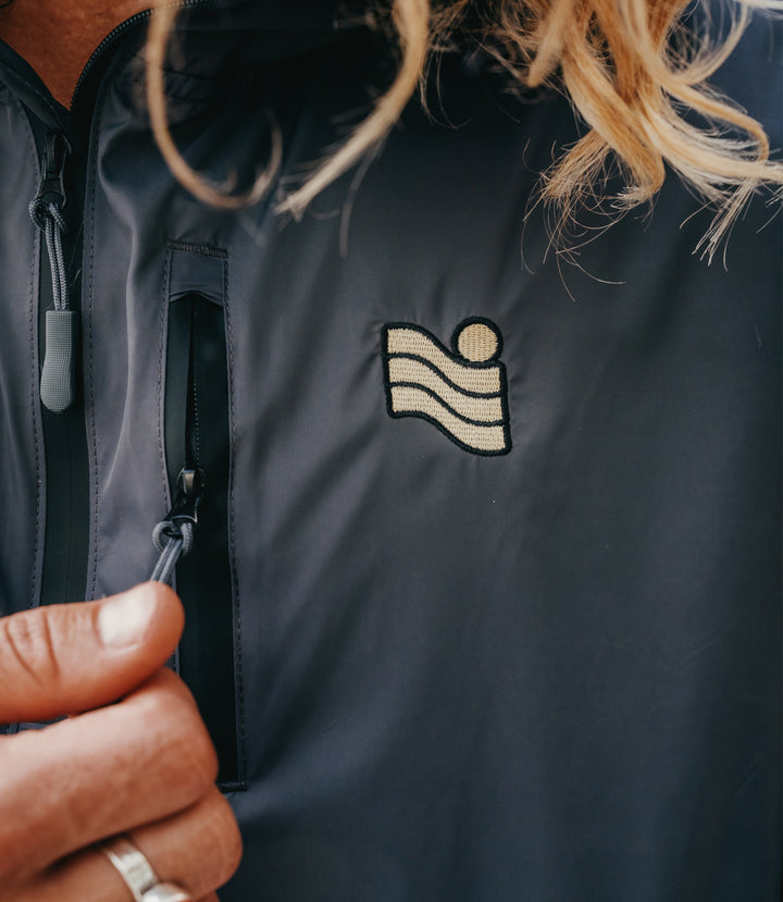 Trailcoast ATLAS™ Lightweight Rain Jacket - Retro Striped