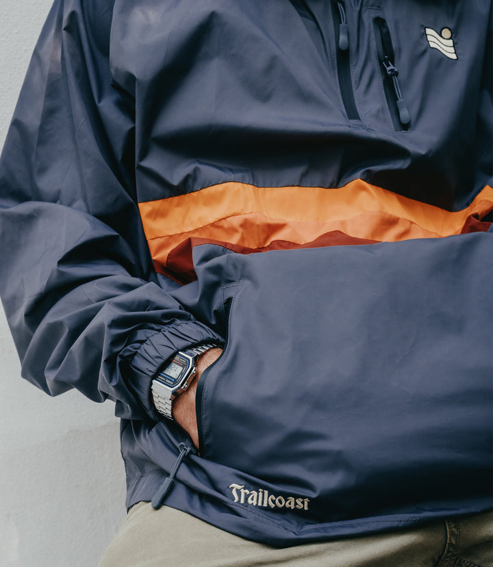 Trailcoast ATLAS™ Lightweight Rain Jacket - Retro Striped