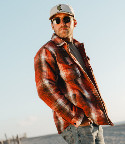 Banks Cinnamon Plaid Shirt jacket