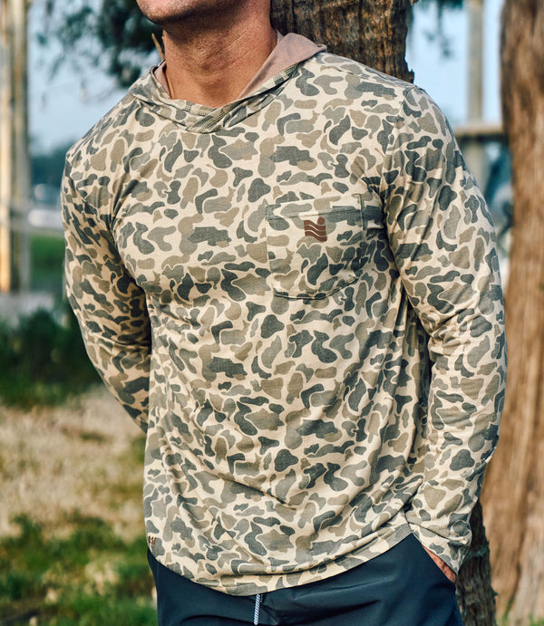 Trailcoast Bay Camo UPF Pullover