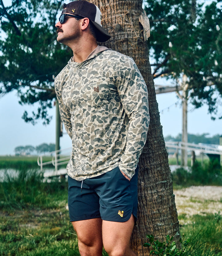 Trailcoast Bay Camo UPF Pullover