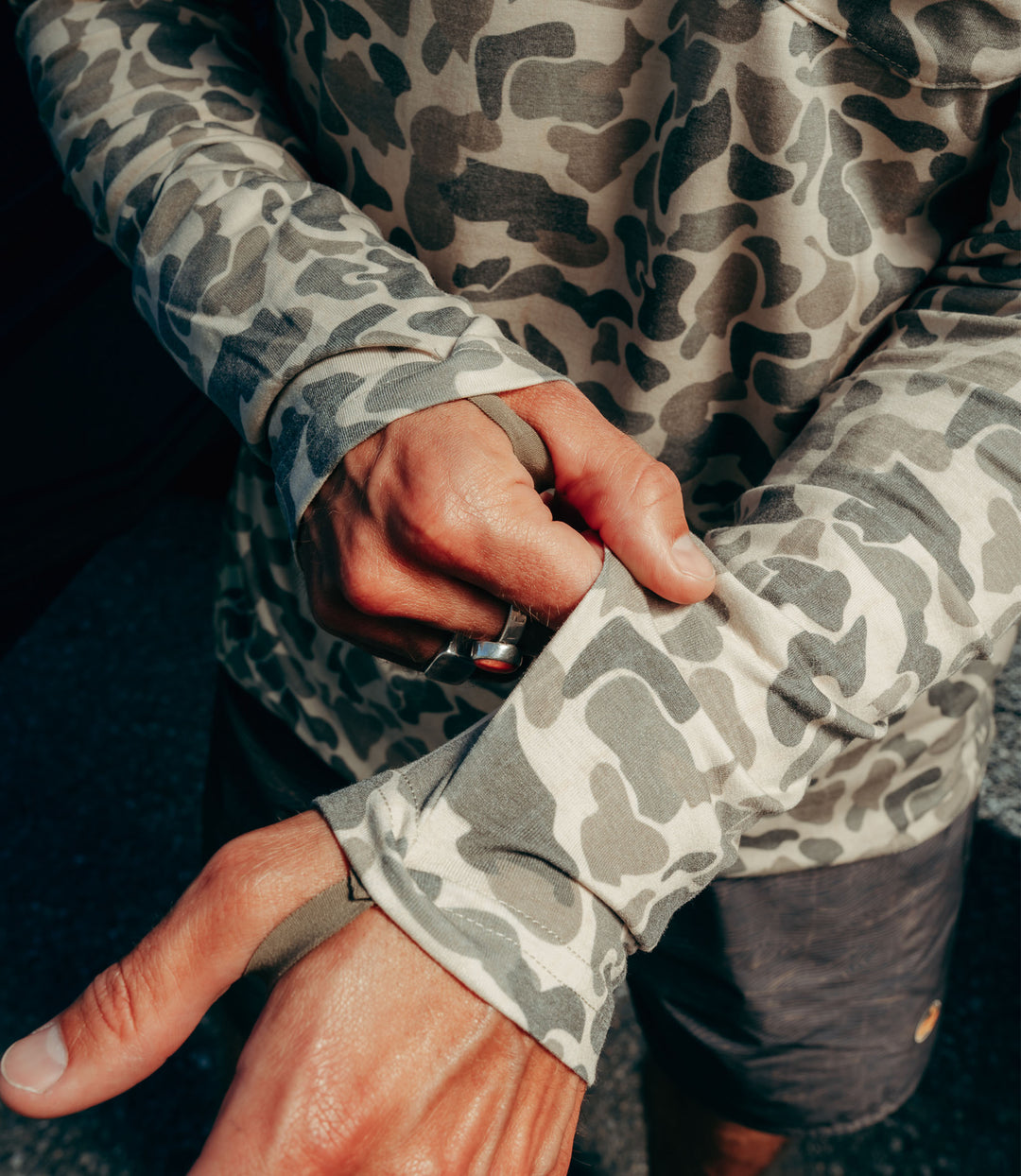 Trailcoast Bay Camo UPF Pullover