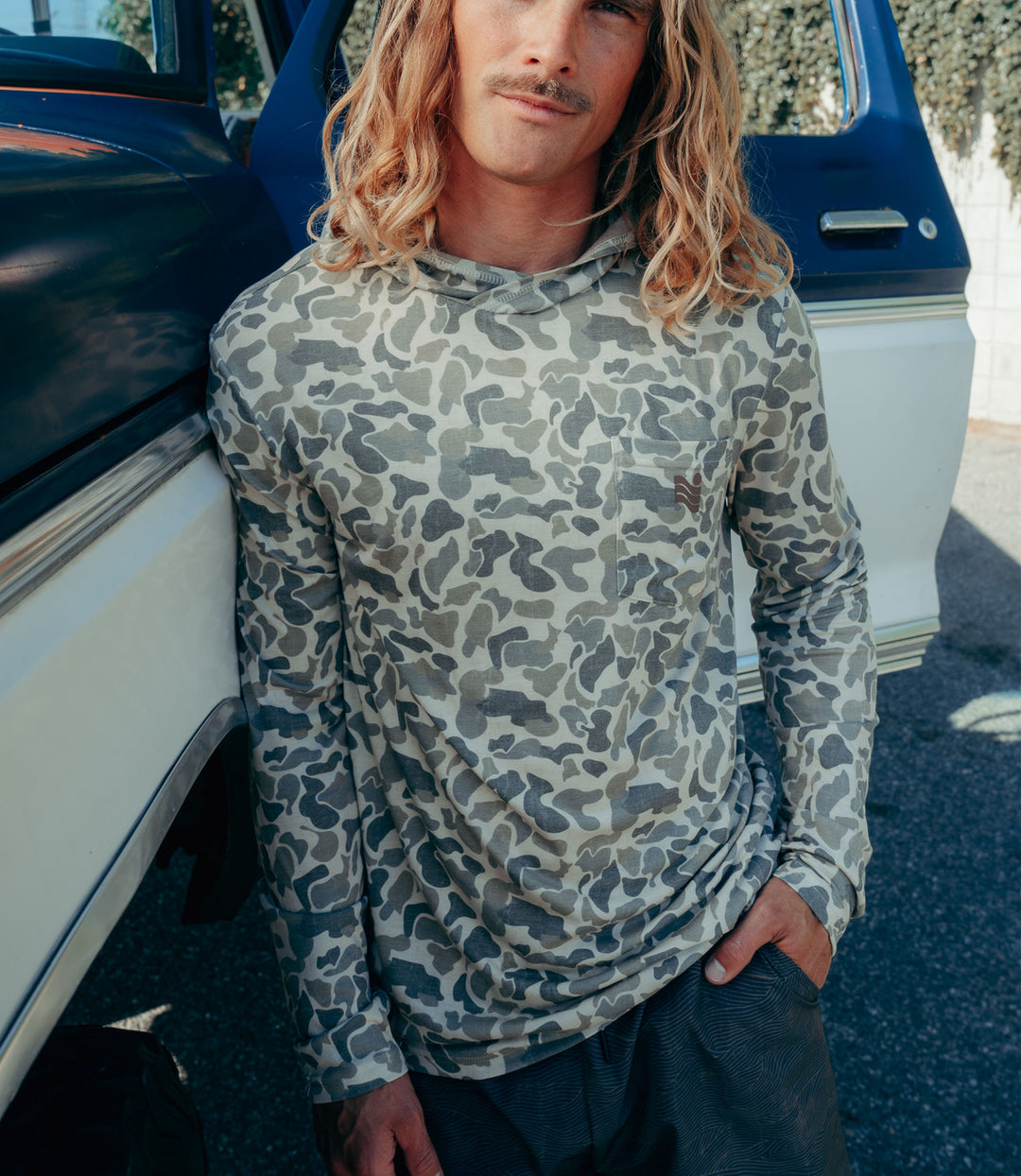 Trailcoast Bay Camo UPF Pullover