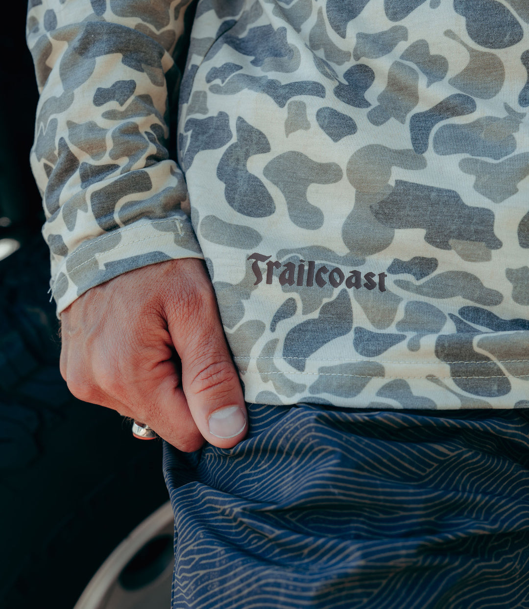 Trailcoast Bay Camo UPF Pullover