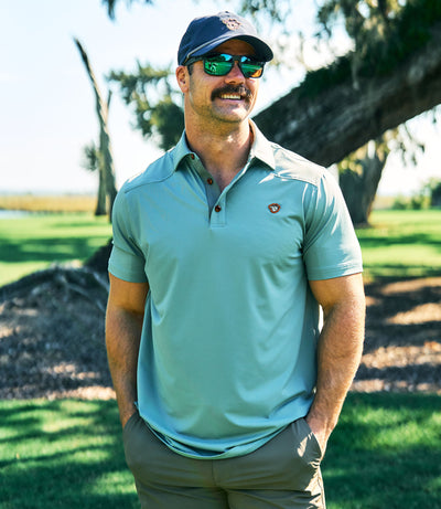 Outlaw TOUR Polo - Blue Surf