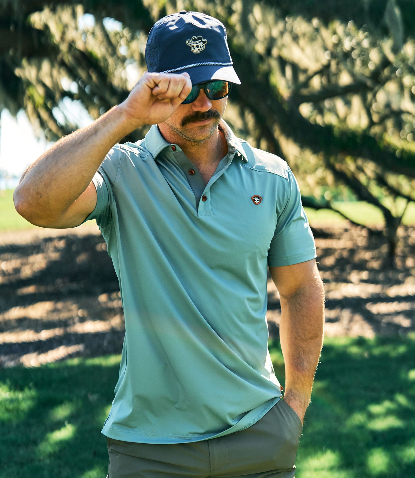 Outlaw TOUR Polo - Blue Surf