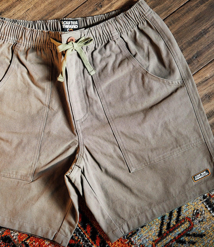 Savannah Tan Canvas Rambler Shorts
