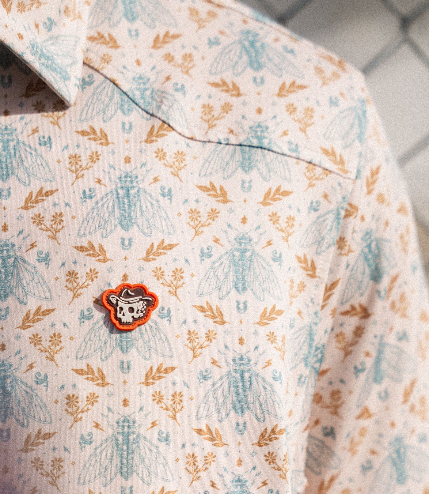 Outlaw Tour Polo - Cicada Pattern